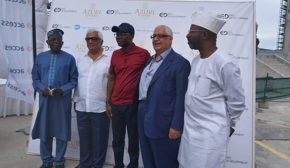Azuri Towers topping-out event — Eko Development Company team at the Marina District, EAC