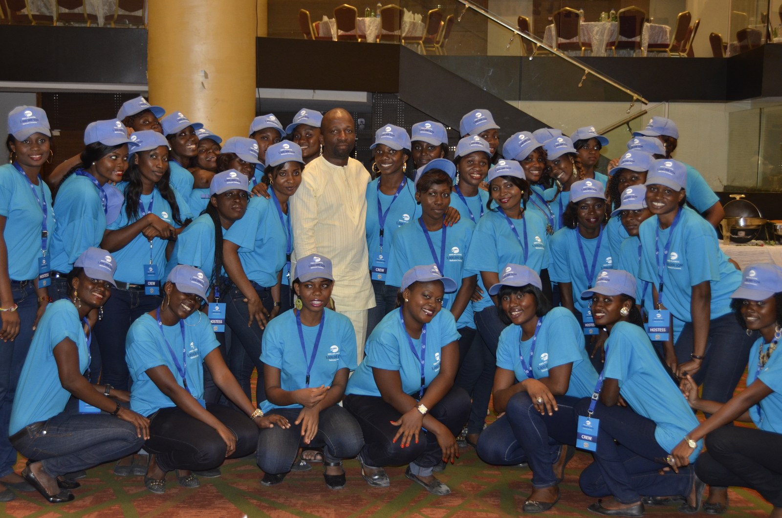 Olawale Opayinka with the Eko Atlantic event team following the 5,000,000 SQM Dedication Ceremony
